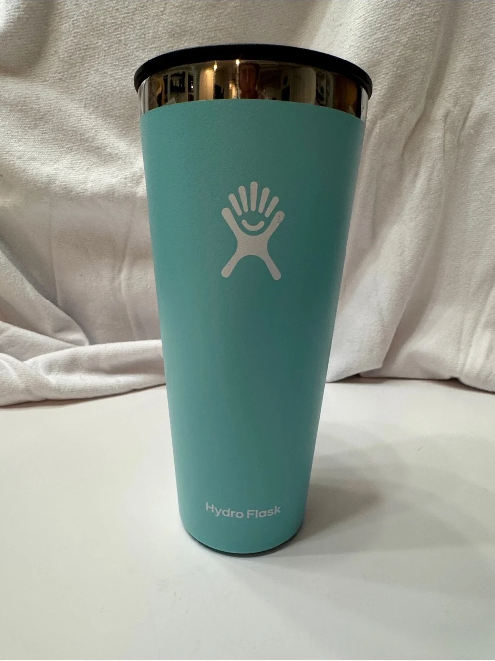 Hydro Flask Light Teal Powder-Coated Stainless Tumbler